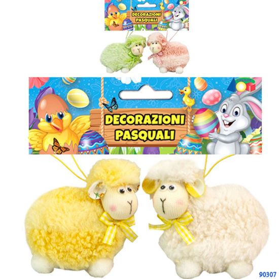 Immagine di PECORE DA APPENDERE 2pz COLORI ASSORTITI