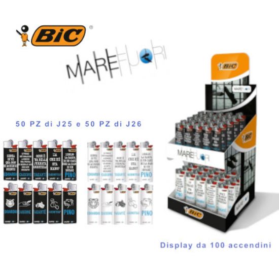 Immagine di ACCENDINO BIC EXPO J25/J26 PIETRINA 100pz MARE FUORI