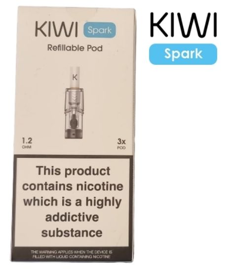 Immagine di KIWI POD 3pz PER KIWI SPARK 1,2omh - KIWI VAPOR (pvp.9,90)