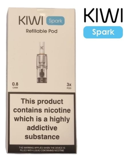 Immagine di KIWI POD 3pz PER KIWI SPARK 0,8omh - KIWI VAPOR (pvp.9,90)