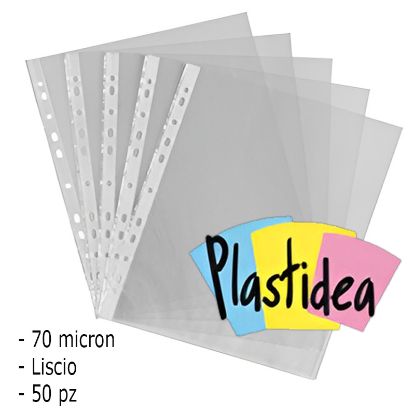 Picture of BUSTA PLASTICA FORATA A4 70micron LISCIA 50pz 22x30cm