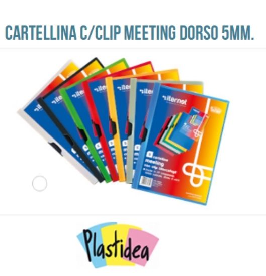 Picture of CARTELLA MEETING 30fg 5D 22,7x31cm 25pz CON CLIP LATERALE BIANCO