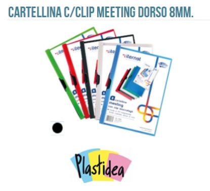 Picture of CARTELLA MEETING 40fg 8D 22,7x31cm 25pz CON CLIP LATERALE NERO