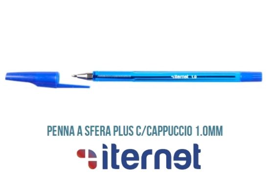 Immagine di PENNA SFERA PLUS 50pz BLU - 1.0mm ITERNET