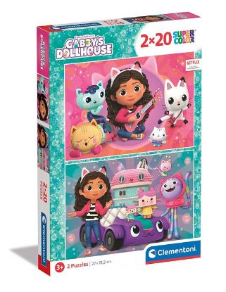 Picture of GIOCHI PUZZLE 2X20pz GABBY'S DOLLHOUSE