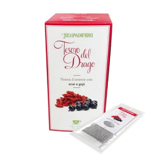 Immagine di REGINADIFIORI TISANE SCATOLA 15pz 3gr. TESORO DEL DRAGO