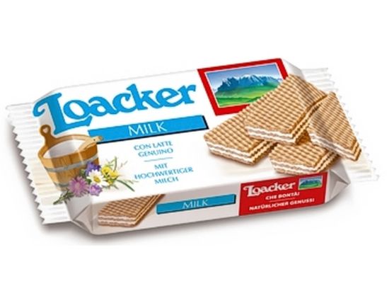 Picture of BISCOTTI WAFER LOACKER CLASSIC MILK 45g 25pz