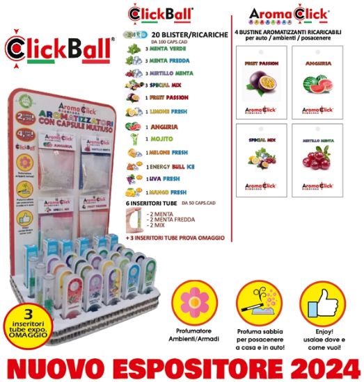 Immagine di CLICK BALLS STARTER KIT 30pz EXPO - AROMATIZZATORE