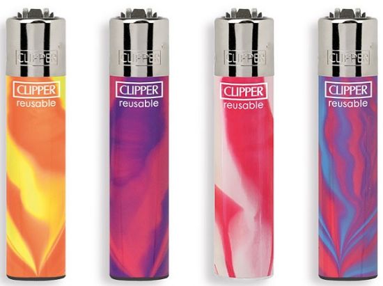 Immagine di ACCENDINO CLIPPER MINI PIETRINA 48pz PINK NEBULA