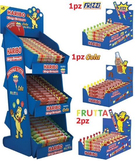 Picture of HARIBO CARAMELLE MEGA ROULETTE EXPO 3+1 - 160pz