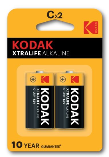 Immagine di BATTERIE KODAK ALKALINE XTRALIFE C 1/2 TORCIA 1.5v 2x 1pz