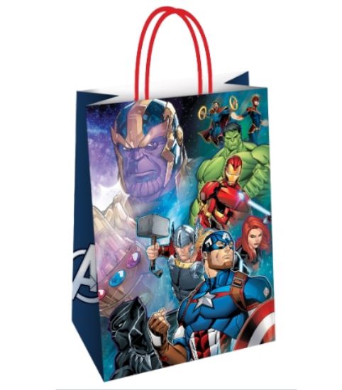 Immagine di SACCHETTI SHOPPER DECOR 26x12x35cm 25pz AVENGERS