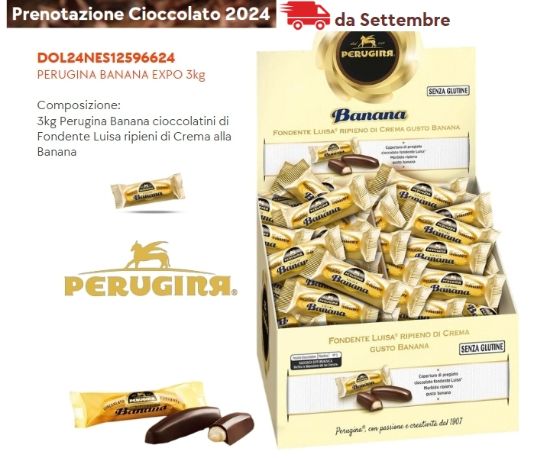 Immagine di NESTLE PERUGINA BOX BANANE 3kg 224pz EXPO DA BANCO - PR2024