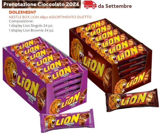 Immagine di NESTLE BOX LION 48pz ASSORTIMENTO DUETTO - PR2024