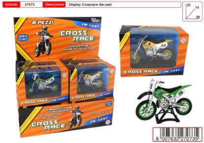 Immagine di GIOCHI MOTO DIECAST CROSS DISPLAY 1pz