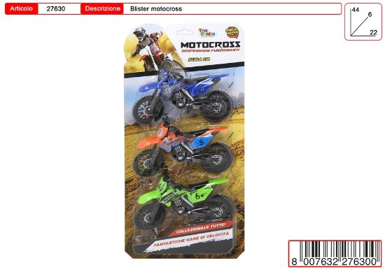 Picture of GIOCHI MOTO BLISTER 1x3pz MOTOCROSS