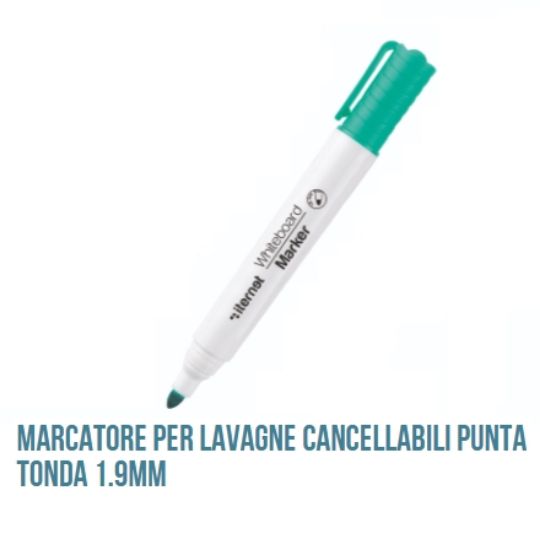 Immagine di PENNARELLI WHITE B. MARKER 12pz VERDE (per lavagna) PUNTA TONDA