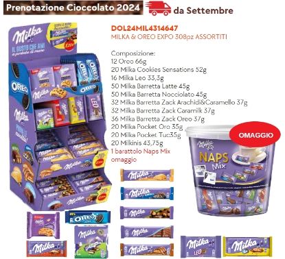 Picture of MILKA & OREO EXPO 308pz ASSORTITI - PR2024