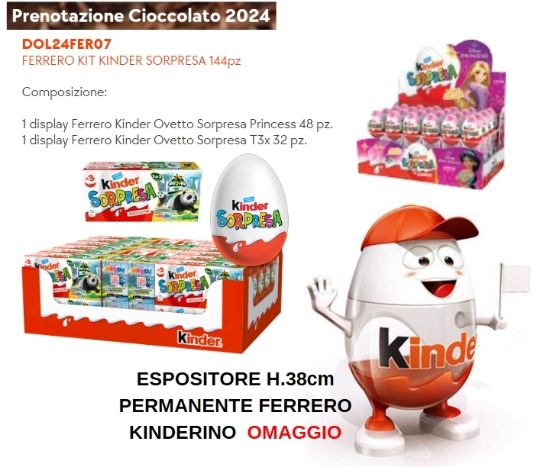 Immagine di FERRERO EXPO KINDER SORPRESA 144pz - PR2024