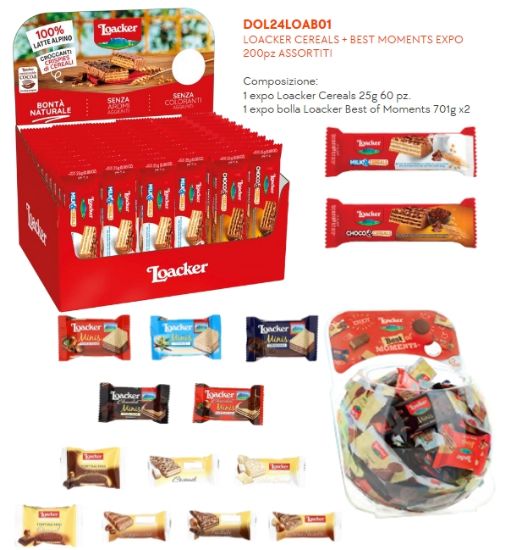 Immagine di LOACKER CEREALS + BEST MOMENTS EXPO 200pz ASSORTITI - PR2024