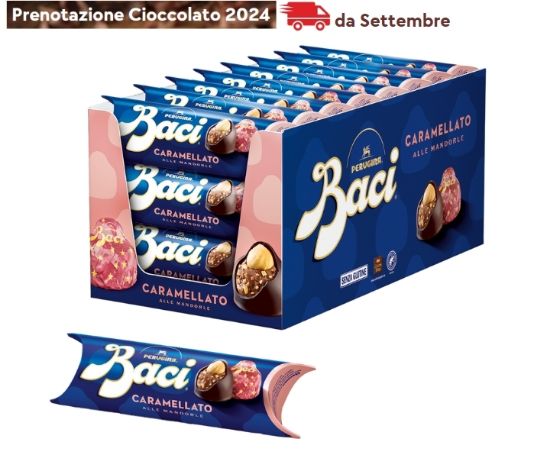 Immagine di BACI PERUGINA CARAMELLATO TUBO 3baci 21pz - PR2024