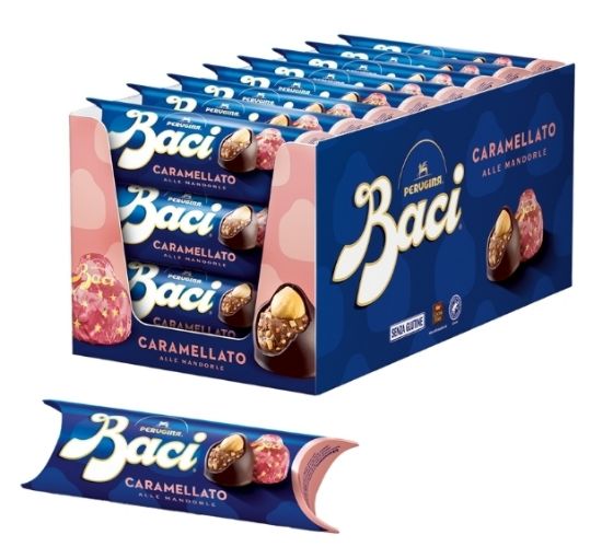 Immagine di BACI PERUGINA CARAMELLATO TUBO 3baci 21pz - PR2024