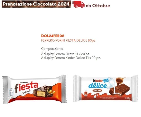 Immagine di FERRERO FIESTA + DELICE 80pz - PR2024