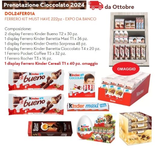 Immagine di FERRERO KIT MUST HAVE 222pz MAGIC BOX - EXPO DA BANCO - PR2024