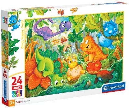 Picture of GIOCHI PUZZLE MAXI 24pz DINO HAPPY OASIS