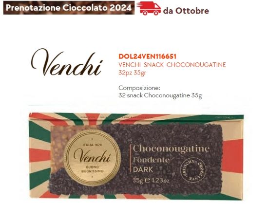 Immagine di VENCHI SNACK CHOCONOUGATINE 32pz 35gr - PR2024