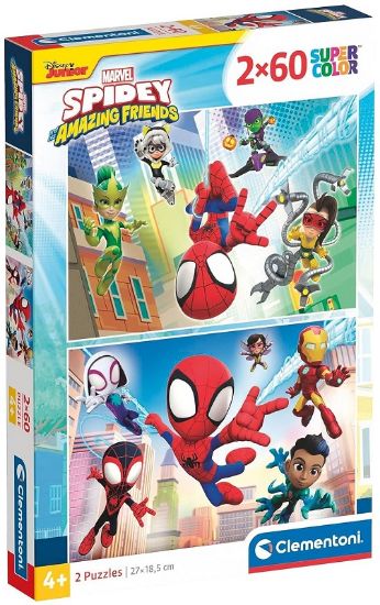 Picture of GIOCHI PUZZLE 2X60 SPIDEY AND HIS AMAZING FRIENDS