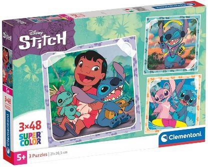 Immagine di GIOCHI PUZZLE 3X48pz SQUARE STITCH DISNEY