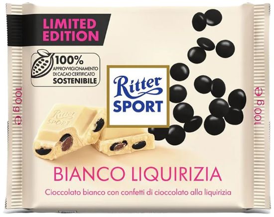 Immagine di RITTER TAVOLETTE 12pz 100gr BIANCO LIQUIRIZIA