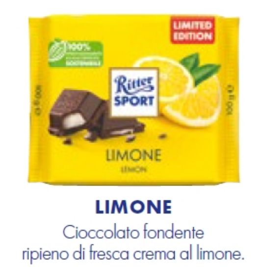 Picture of RITTER TAVOLETTE 12pz 100gr LIMONE