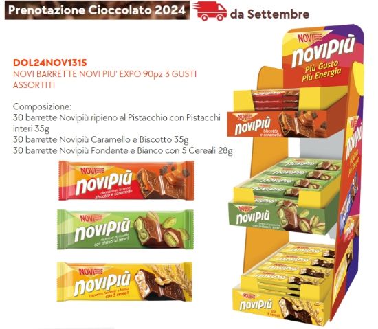 Immagine di NOVI TAVOLETTE NOVI PIU' EXPO 90pz 3 GUSTI ASSORTITI - PR2024