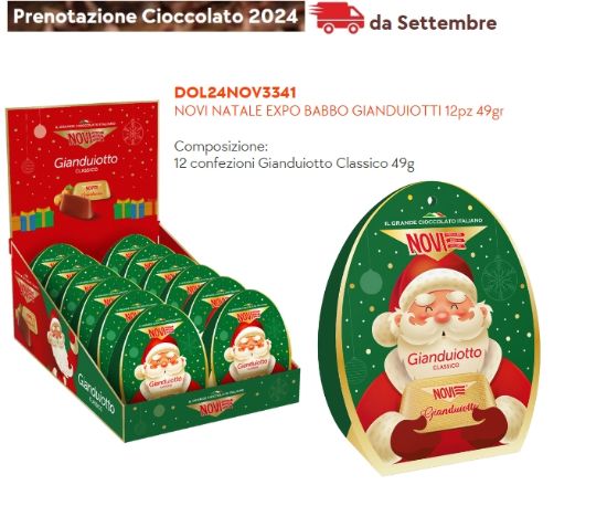 Immagine di NOVI NATALE EXPO BABBO GIANDUIOTTI 12pz 49gr - PR2024