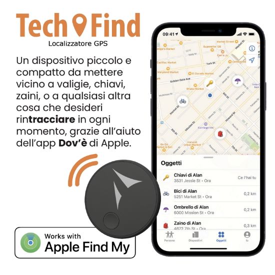 Immagine di LOCALIZZATORE TRACKER TECH FIND 1pz TECHMADE