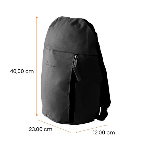 Immagine di BORSA ZAINO YOUNG TECHMADE NERO 1pz SINTETICO 23x12x40cm