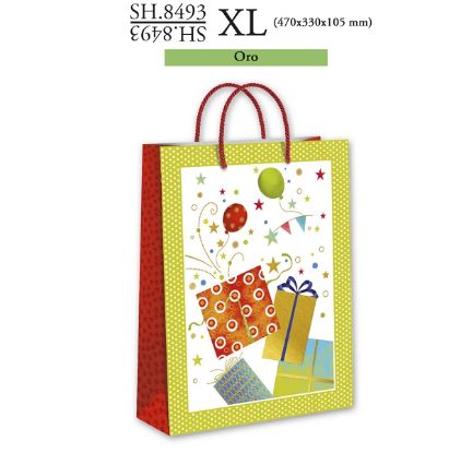 Immagine di SACCHETTI SHOPPER DECOR COMPLEANNO XL 6pz