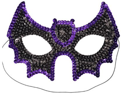 Immagine di MASCHERA PIPISTRELLO IN TESSUTO CON PAILLETTES