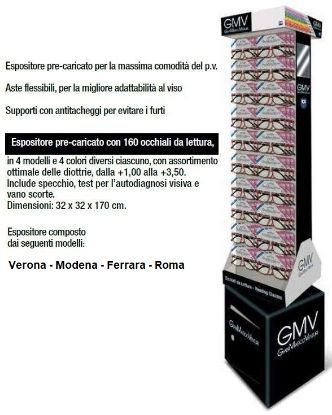 Immagine di OCCHIALI GRAD. GMV EXPO 160pz TIPO C - 4 modelli assortiti VERONA MODENA FERRARA ROMA