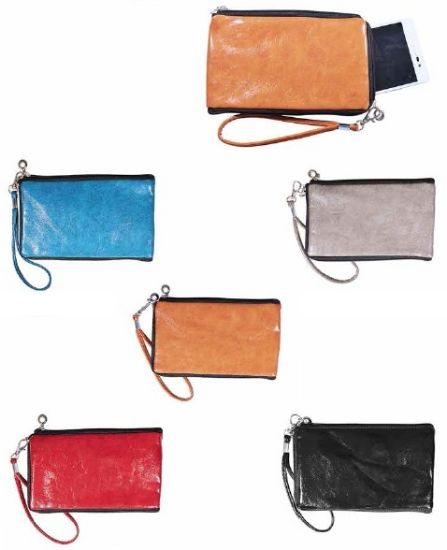 Immagine di BORSELLO POCHETTE NAVIGARE PORTA CELLULARE 10pz COLORI ASSORTITI - SINTETICO