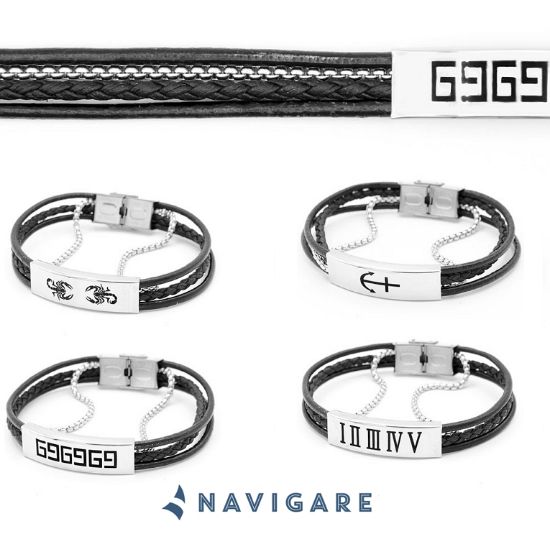 Picture of BRACCIALE UOMO NAVIGARE 3pz + SCATOLA REGALO (promo)