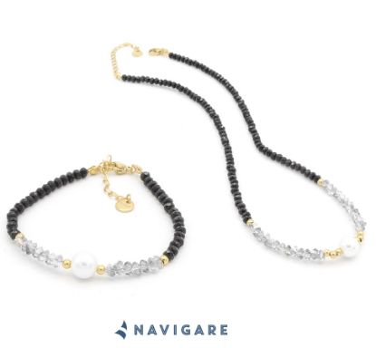 Immagine di PARURE COLLANA + BRACCIALE DONNA NAVIGARE 2pz + SCATOLA REGALO (promo)