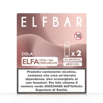 Picture of ELFBAR ELFA RIC. POD 1x2pz 20mg/ml COLA - PLN010811