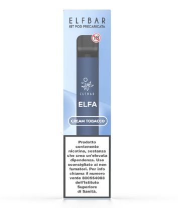 Picture of ELFBAR ELFA DEVICE+POD 1pz 20mg/ml CREAM TOBACCO - PLN010835