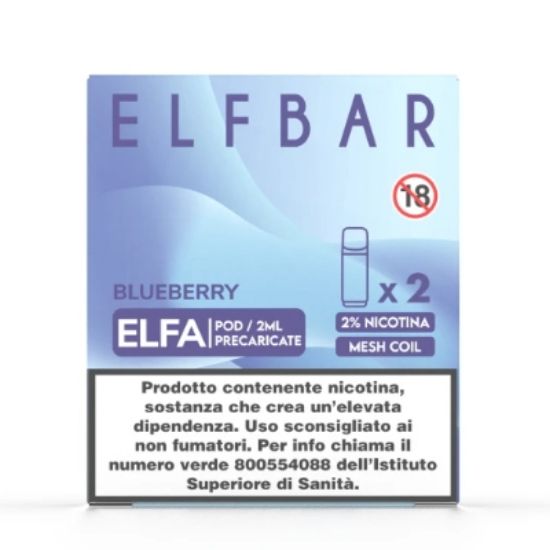 Immagine di ELFBAR ELFA RIC. POD 1x2pz 20mg/ml BLUEBERRY - PLN010817