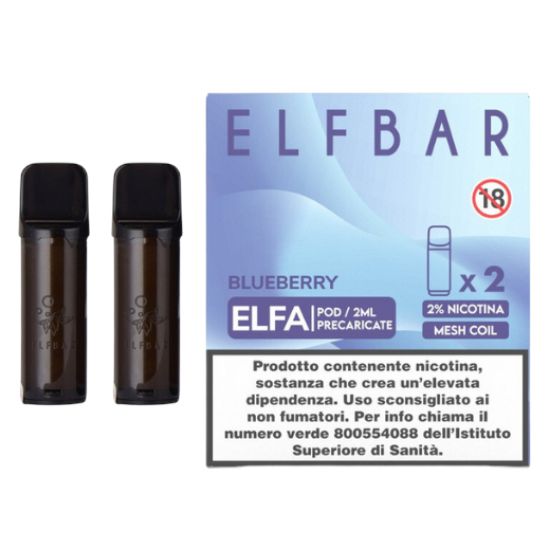 Picture of ELFBAR ELFA RIC. POD 1x2pz 20mg/ml BLUEBERRY - PLN010817