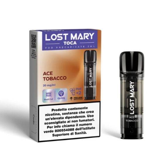 Immagine di ELFBAR LOSTMARY TOCA RIC. POD 1x2pz 20mg/ml ACE TOBACCO - PLN012178