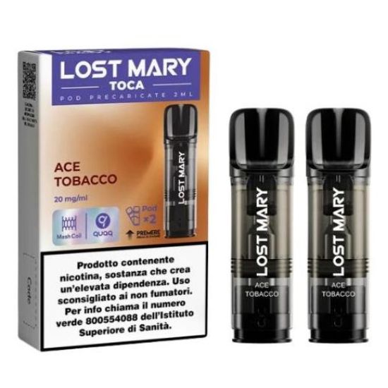 Immagine di ELFBAR LOSTMARY TOCA RIC. POD 1x2pz 20mg/ml ACE TOBACCO - PLN012178